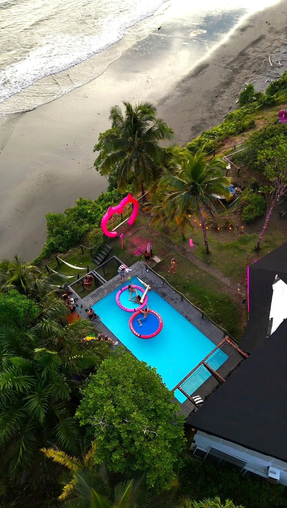 bungalow con piscina colombia vista mar melo hostel res